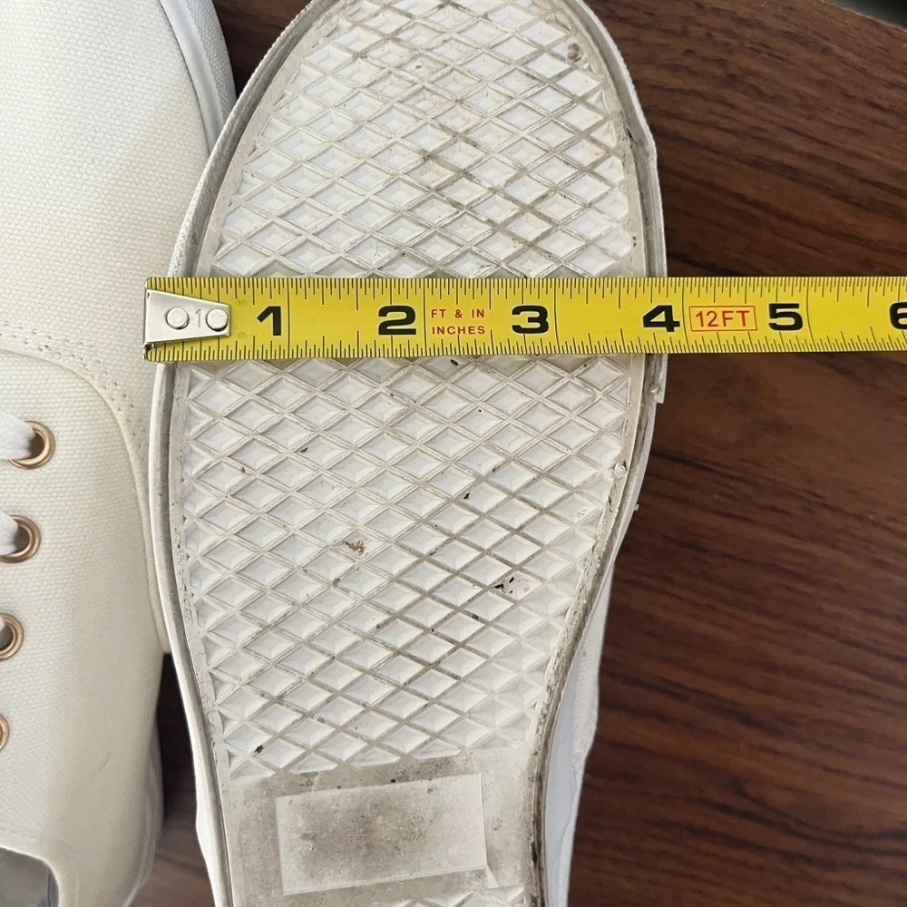 Brooks Brothers Women’s White Canvas Casual Sneakers Hamptons Coastal Sz 10.5